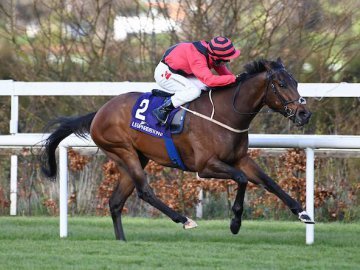 MUTASARREF makes light work of his debut for the yard and owner Eleanora Kennedy - Leopardstown, 6th April '22 (Healy Racing).