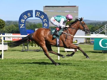 BABOUCHE seals the Gr3 Lacken Stakes with relative ease at Naas, 18th May '25 (Healy Racing). 