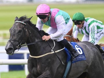 RED LETTER and Gary dominate in the Snow Fairy Group 3 Stakes at The Curragh, 30th Aug '25 (Healy Racing). 