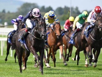SIR ALFIE and Nicola bag a Nursery win over 6f at The Curragh, 16th Aug '25 (Healy Racing). 